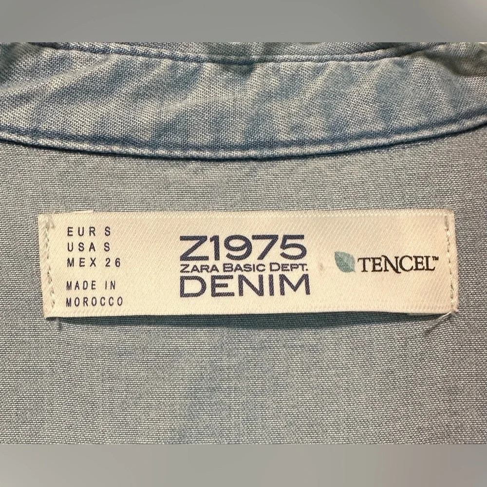 Zara Denim Style Shirt - Picture 4 of 4
